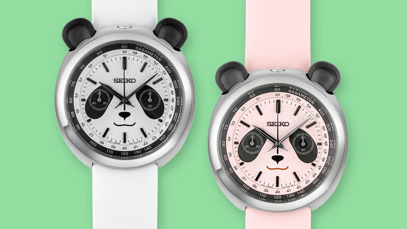 Seiko Power Design Project: Die Panda-Chronographen – Produktaufnahme.