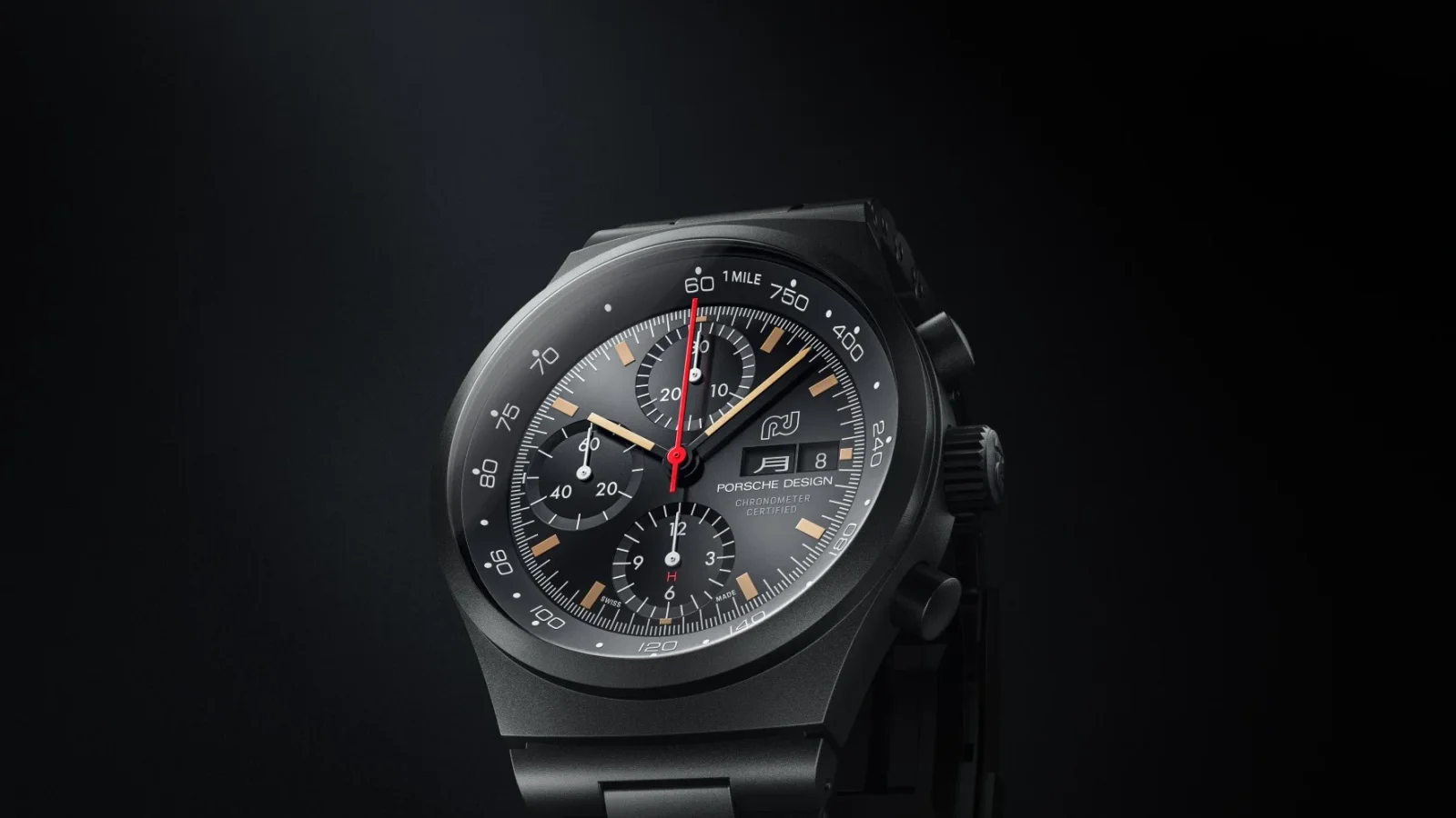 Porsche Design Chronograph 1 Utility für Hodinkee – Produktaufnahme.